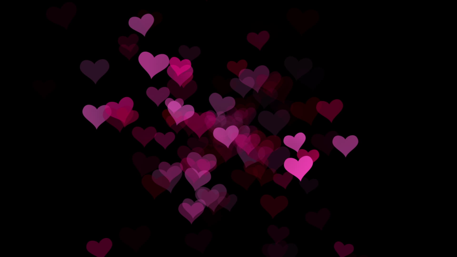 Pink and red hearts over black background 1949417 Stock Video at Vecteezy