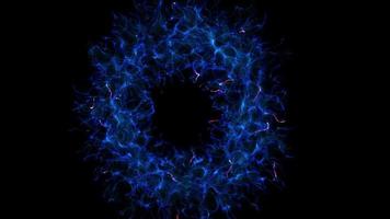 futuristisk blå cirkel arkiverad teknik bakgrund video