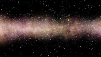 Dust particle in space background video