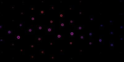 Dark blue, red vector pattern with coronavirus elements.