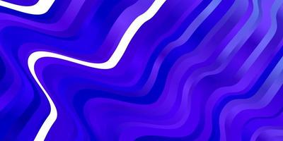 Light Pink, Blue vector pattern with curved lines.