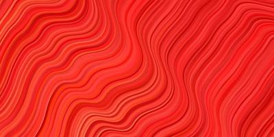 Light Orange vector background with curves.