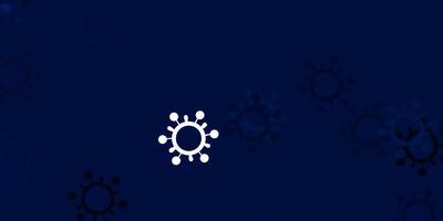 Light blue vector texture with disease symbols.