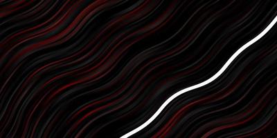Dark Red vector texture with curves.