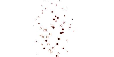 Dark Orange vector background with circles.