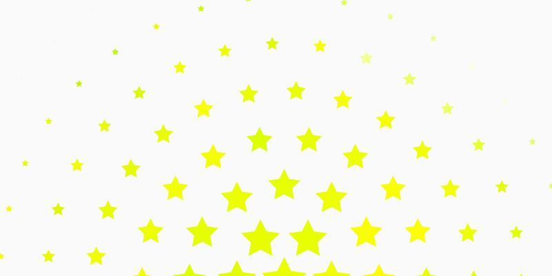 Light Green, Yellow vector template with neon stars.