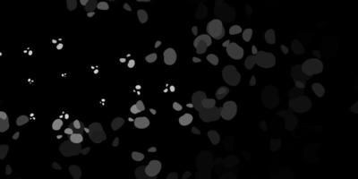 Dark gray vector texture with memphis shapes.