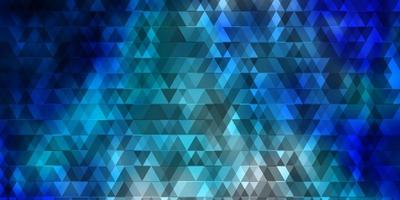 Dark BLUE vector backdrop with lines, triangles.