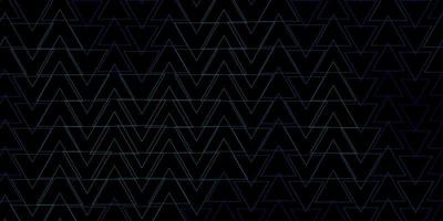 Dark BLUE vector backdrop with lines, triangles.