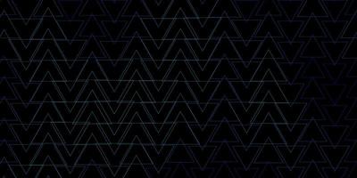 Dark BLUE vector backdrop with lines, triangles.