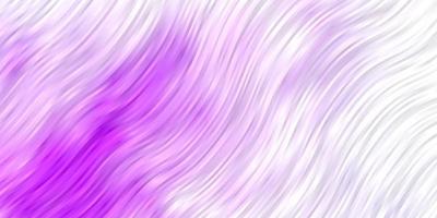 Light Purple vector background with bent lines.