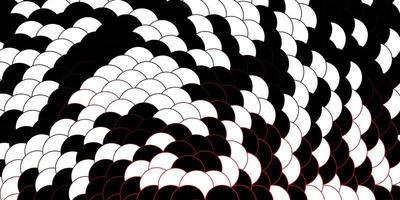 Dark Red vector background with circles.