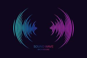 Sound wave equalizer suitable for poster vector