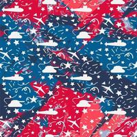 Military seamless pattern vector