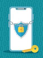 technology internet security flat design vector