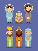 Epiphany of Jesus character set vector