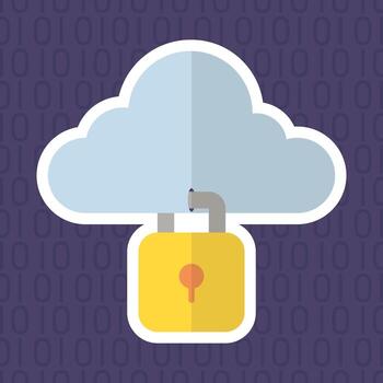 technology internet security flat design vector