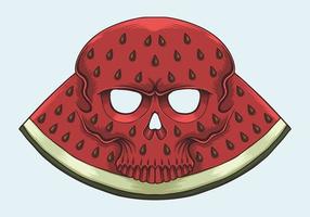 Skull Watermelon vector illustration
