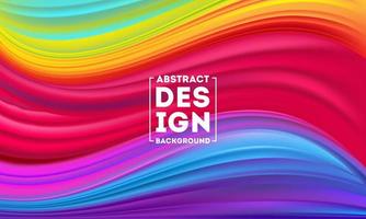 Abstract Colorful Flow poster designs template vector