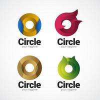 Circle Logo Gradient Vector Template Design Illustration