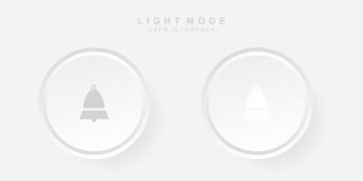 Simple Creative Notification User Interface in Neumorphism Design. Simple modern and minimalist. vector