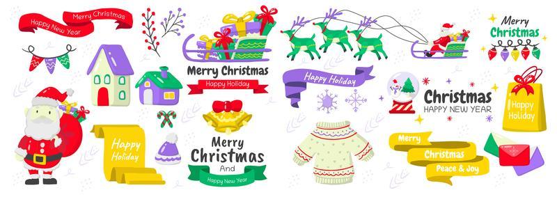 Party label Vector Logo set