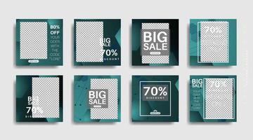 Modern promotion square web banner for social media . vector design illustration