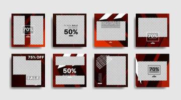 Modern promotion square web banner for social media . vector design