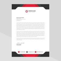 Business style letterhead design vector