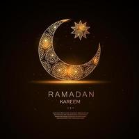 banner horizontal del concepto de ramadan kareem vector