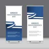 Happy Greece Independence Day Celebration Vector Template Design Illustration