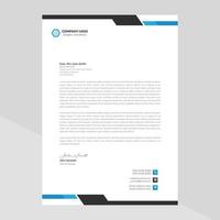 Business style letterhead design vector