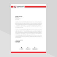 Business style letterhead design vector