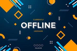 Abstract Gaming Background for Offline Stream vector