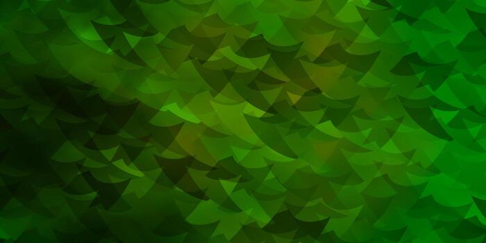 Light Green vector pattern with polygonal style with cubes.