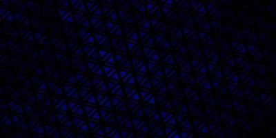 Dark BLUE vector template with crystals, triangles.