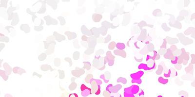 Light pink, yellow vector pattern with abstract shapes.