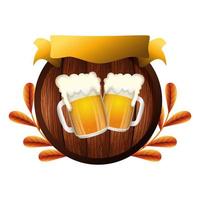 Isolated beer mug vector design