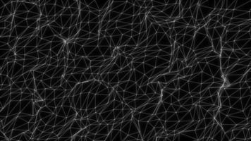 abstrakte fraktale Schleife mit niedrigem Polygonhintergrund video