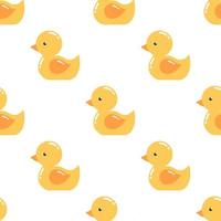 Seamless little duck pattern background