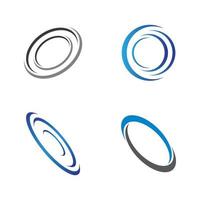 Circle shapes logo images vector