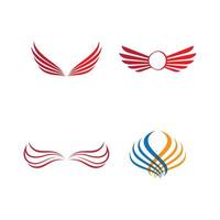 Wing logo images vector