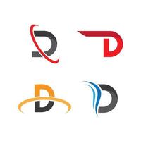 Letter d logo images vector