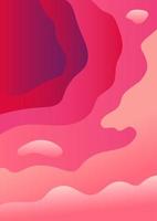 ondas fluidas abstractas fondo rosa vector