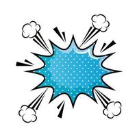 explosion pop art style icon vector