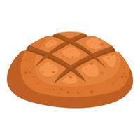 Pan con grano de panadería icono de estilo aislado diseño vectorial vector
