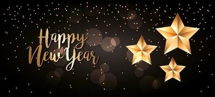 Happy new year celebration banner vector