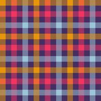 Tartan orange color seamless vector pattern