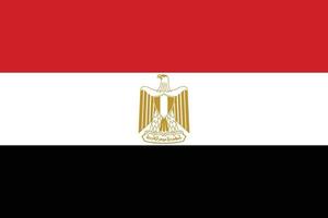 Egypt flag vector isolate banner print illustration.eps
