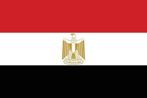 Egypt flag vector isolate banner print illustration.eps